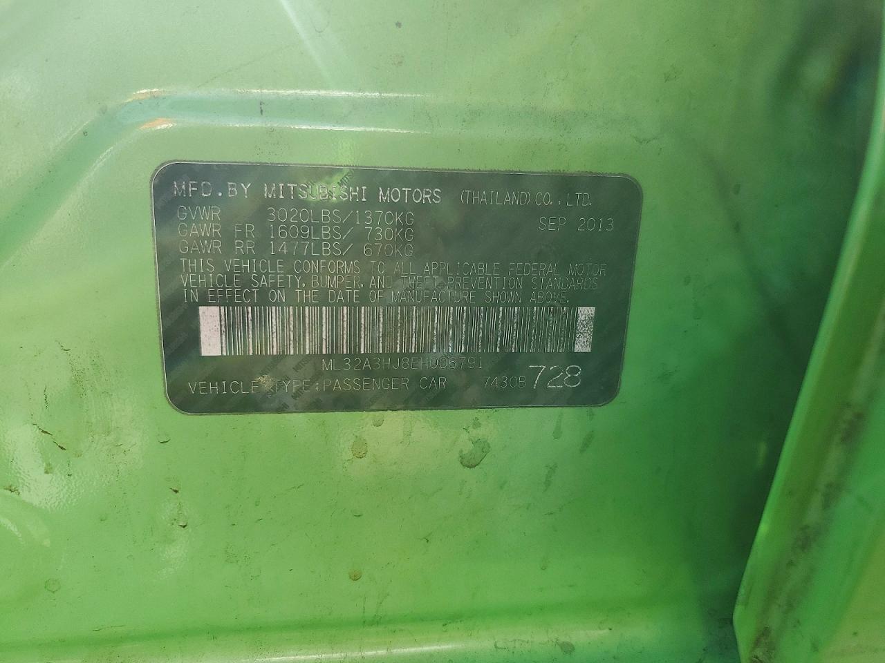 2014 MITSUBISHI MIRAGE DE photo 12