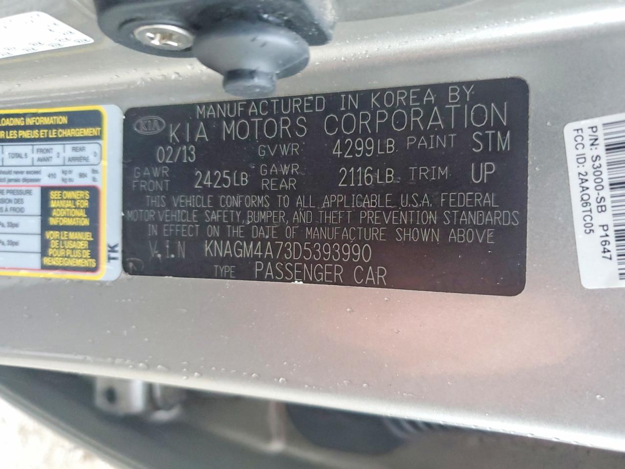 2013 KIA OPTIMA LX photo 23