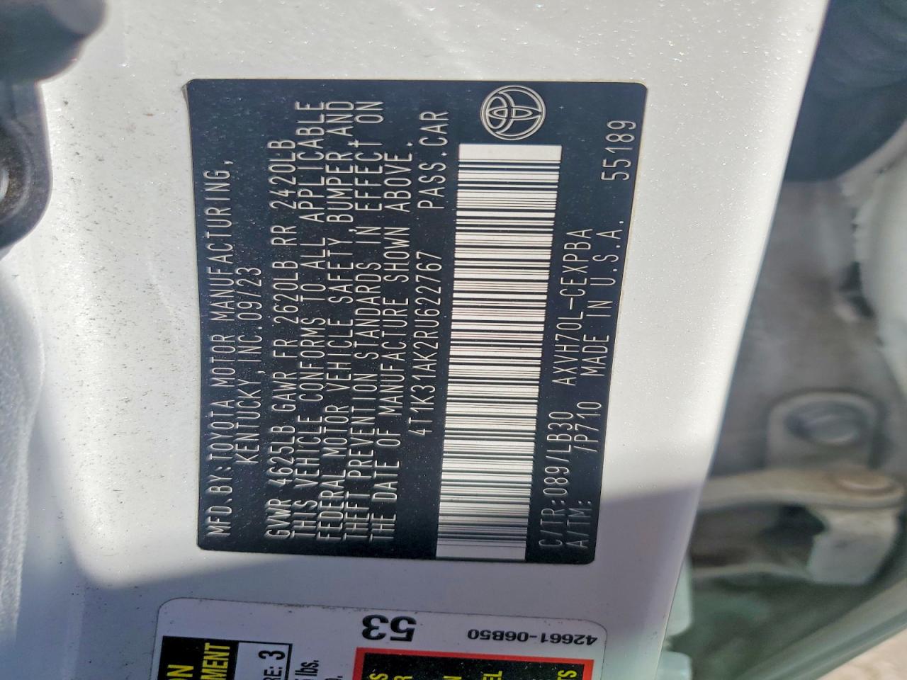 2024 TOYOTA CAMRY XSE photo 23