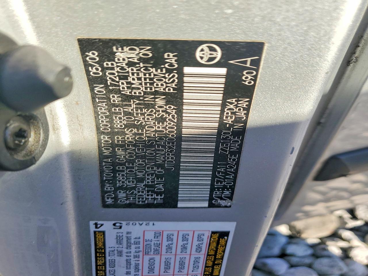 2006 TOYOTA COROLLA CE photo 34