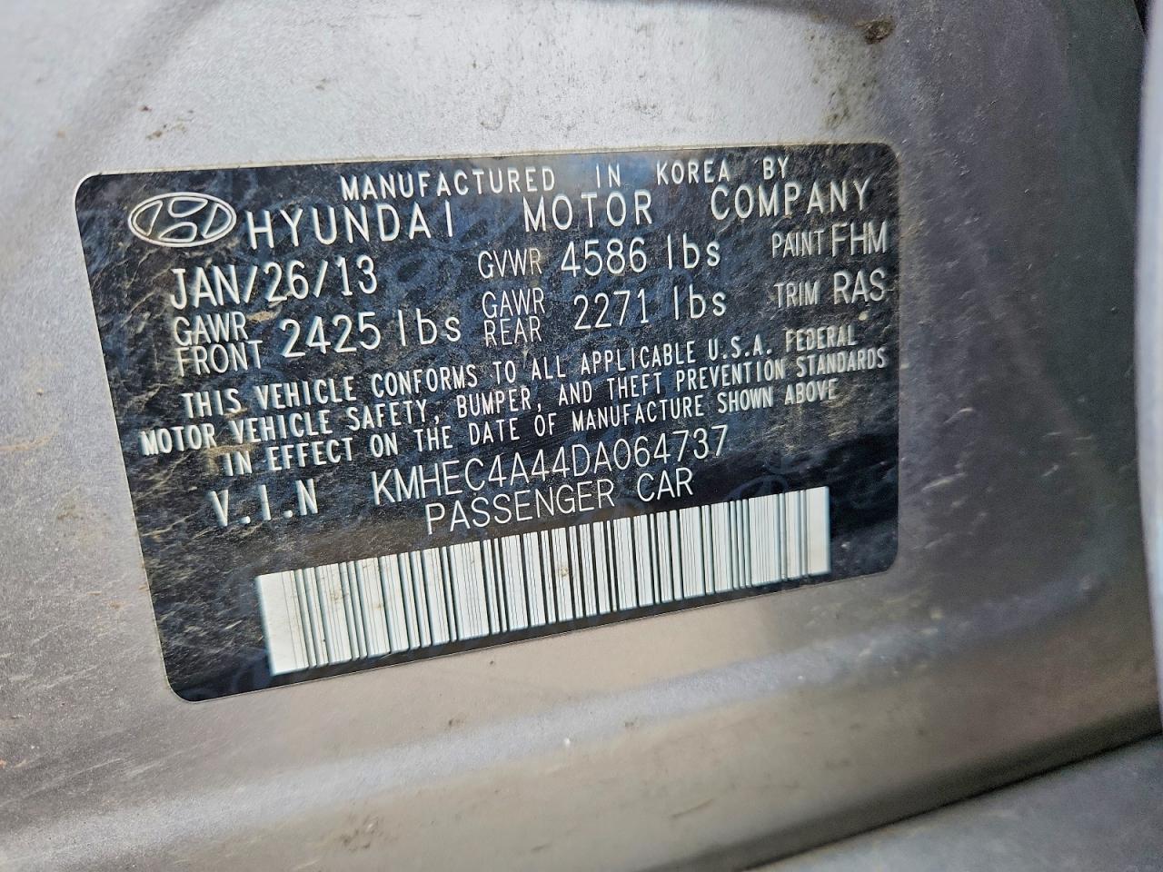 2013 HYUNDAI SONATA HYBRID photo 23