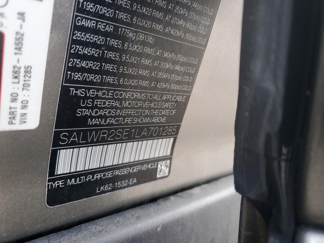 2020 LAND ROVER RANGE ROVER SPORT P525 HSE photo 13