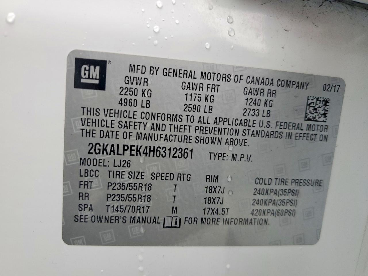 2017 GMC TERRAIN SLT photo 13