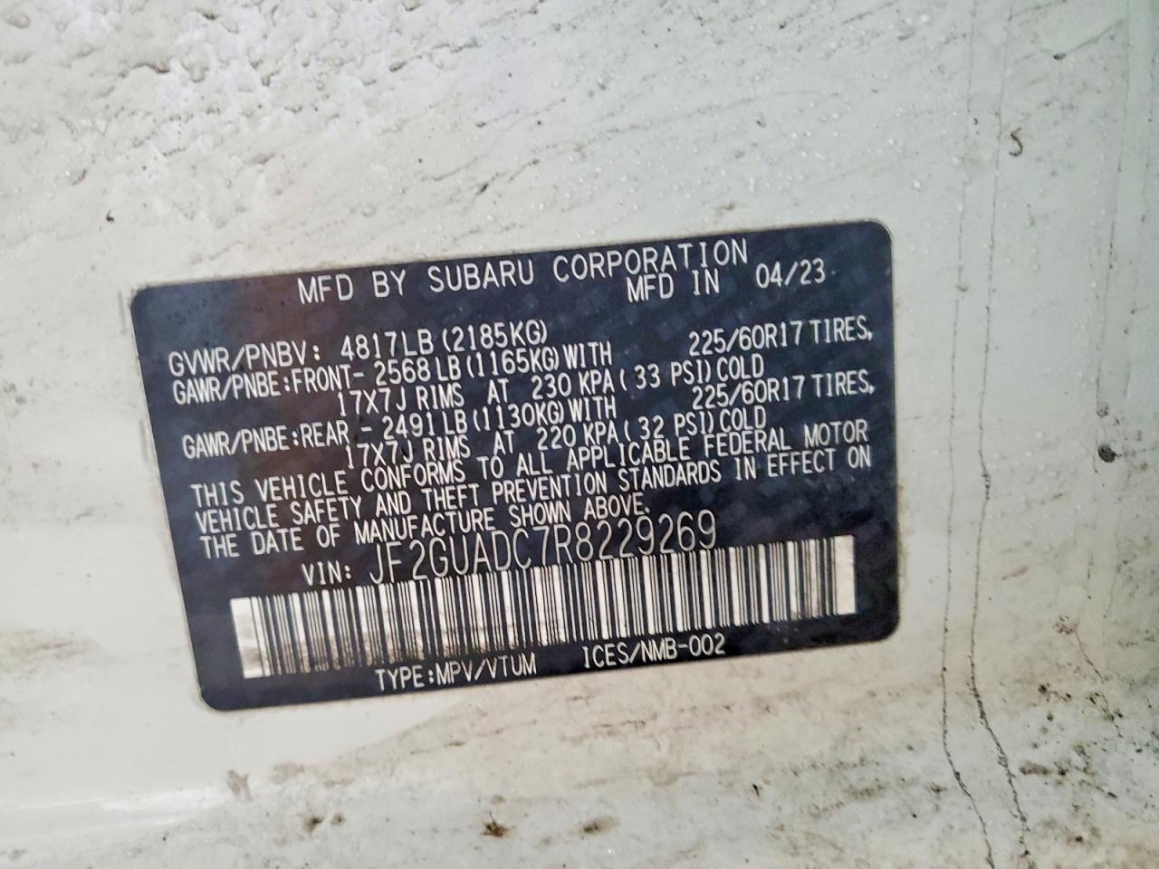 2024 SUBARU CROSSTREK PREMIUM photo 12