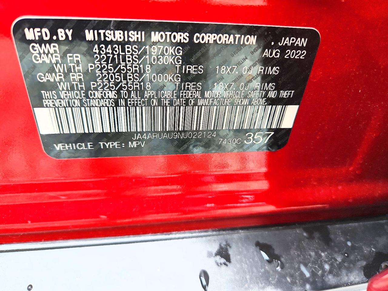 2022 MITSUBISHI OUTLANDER SPORT ES photo 25