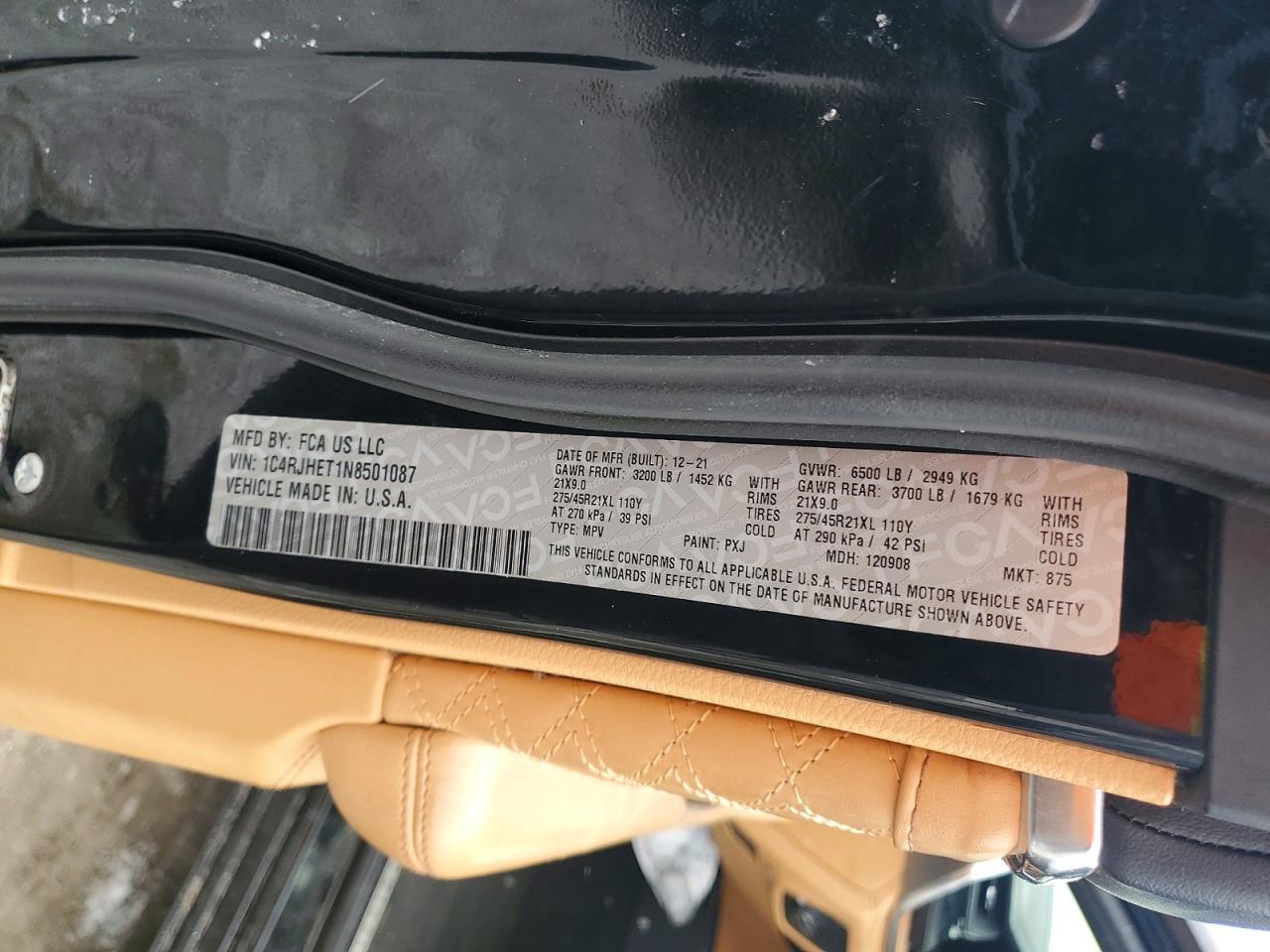 2022 JEEP GRAND CHEROKEE SUMMIT photo 13