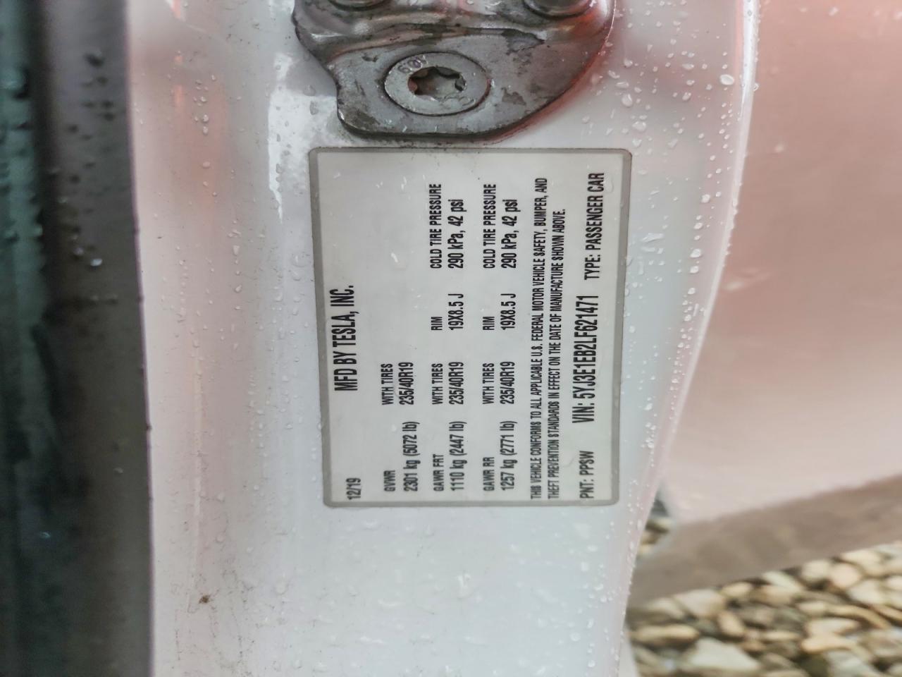 2020 TESLA MODEL 3 photo 12