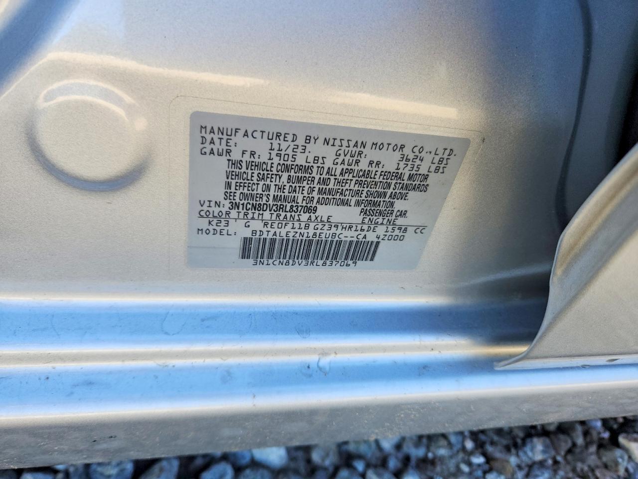 2024 NISSAN VERSA S photo 13