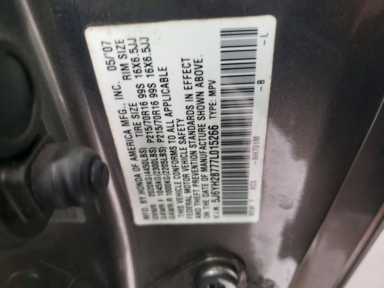 2007 HONDA ELEMENT EX photo 37
