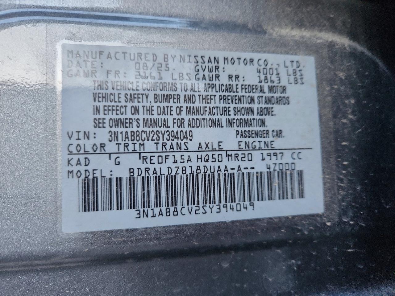 2025 NISSAN SENTRA SV photo 23