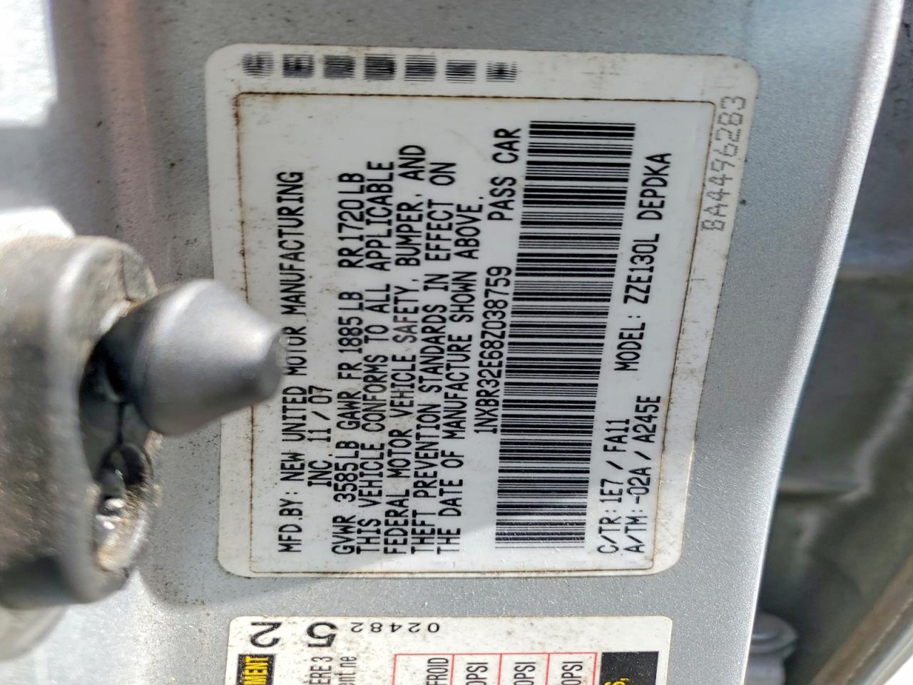 2008 TOYOTA COROLLA CE photo 25
