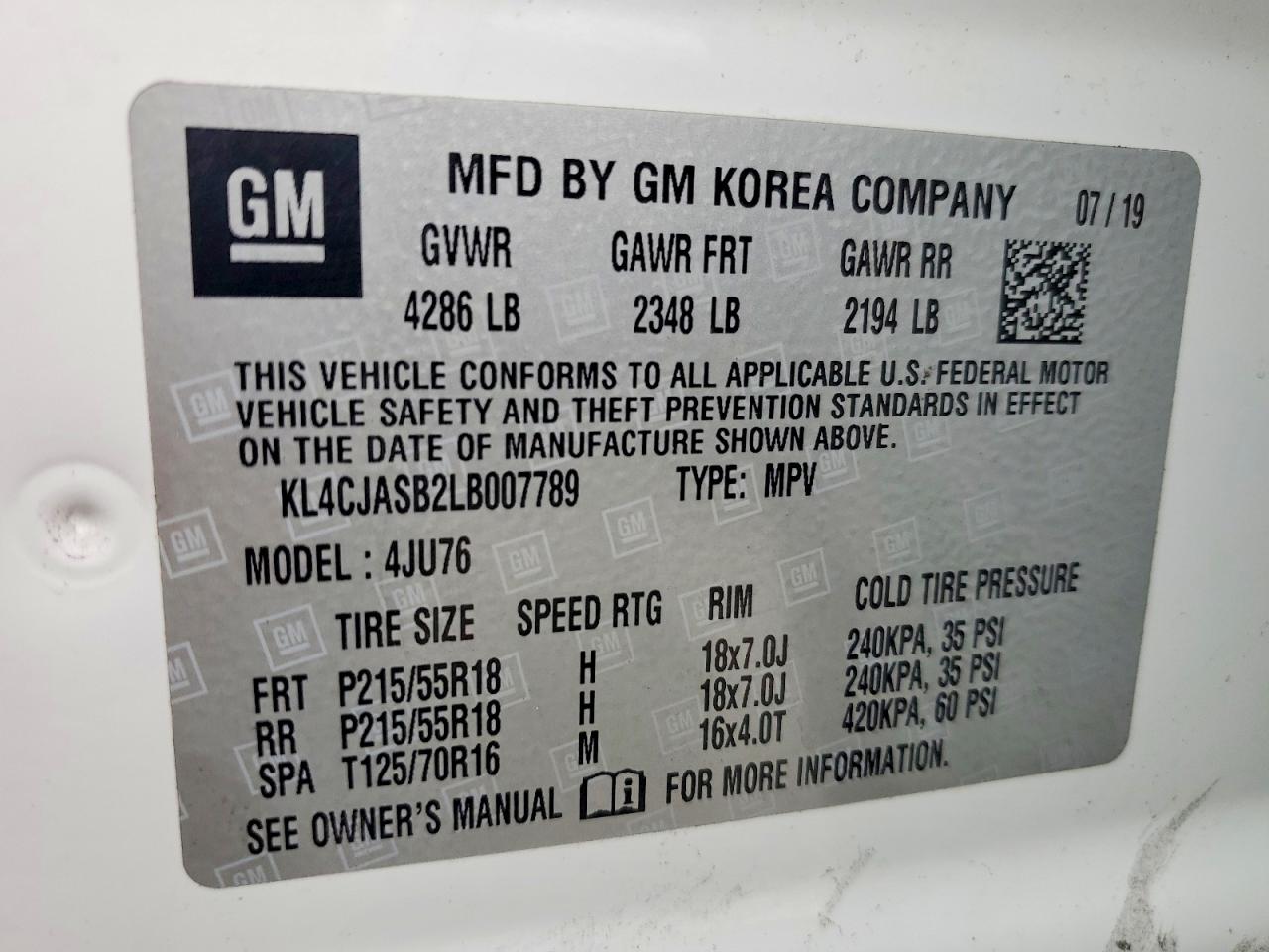2020 BUICK ENCORE PREFERRED photo 14