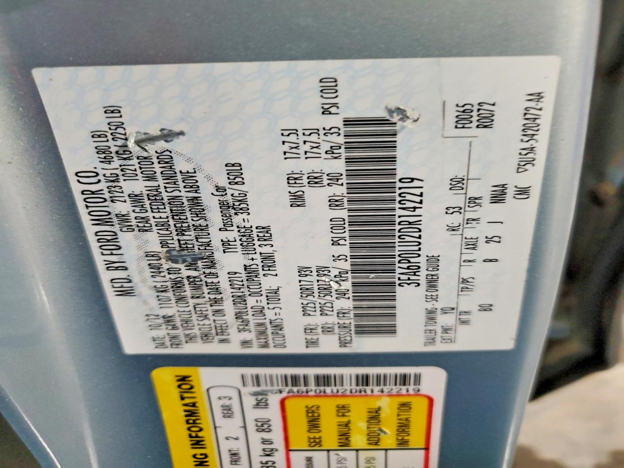 2013 FORD FUSION SE HYBRID photo 12