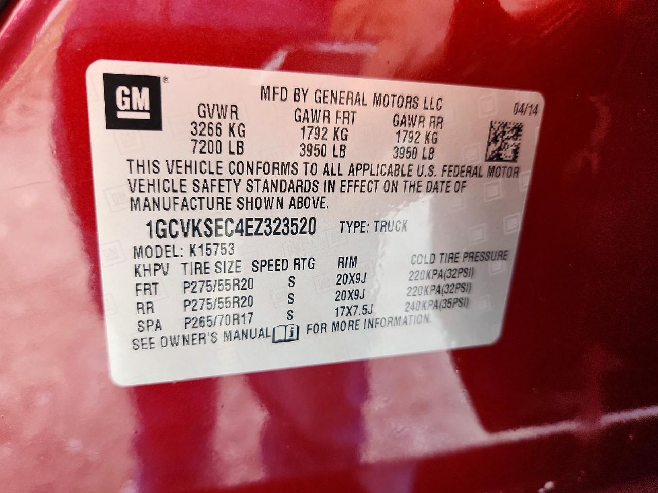 2014 CHEVROLET SILVERADO K1500 LTZ photo 23