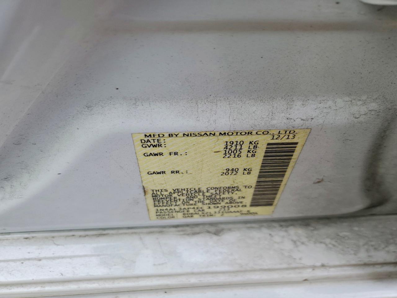 2014 NISSAN ALTIMA 2.5 photo 22