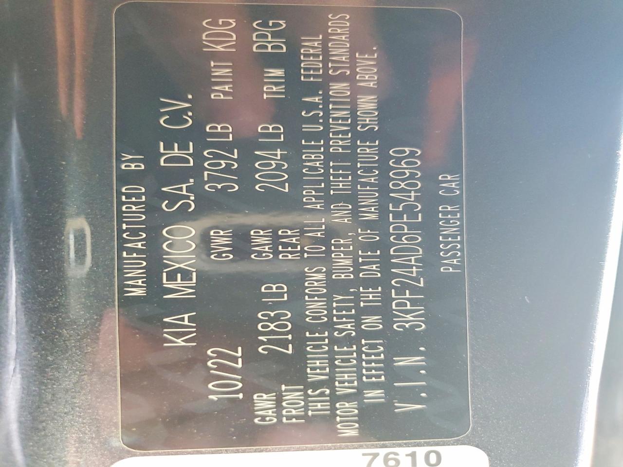 2023 KIA FORTE LX photo 23