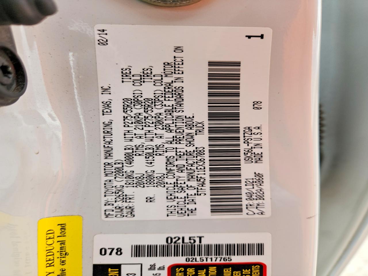 2014 TOYOTA TUNDRA 1794 EDITION photo 34