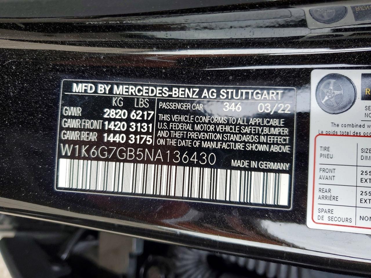 2022 MERCEDES-BENZ S 580 4MATIC photo 13