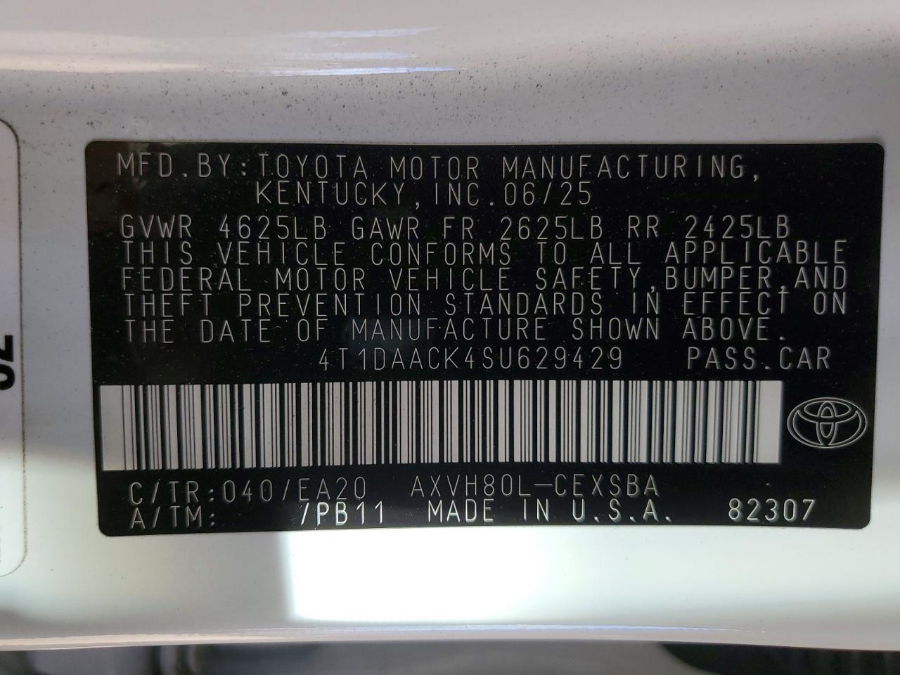 2025 TOYOTA CAMRY SE photo 23