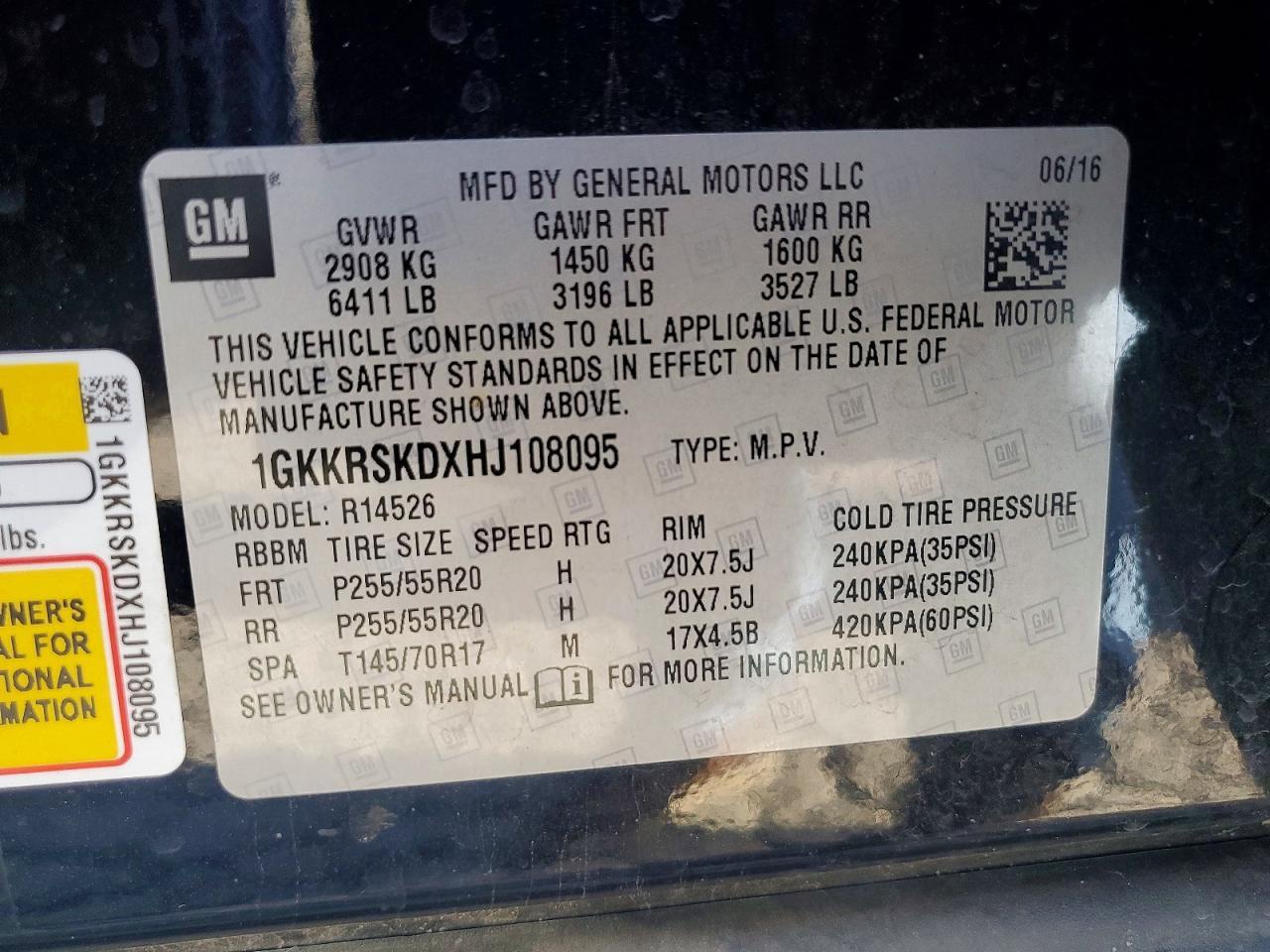 2017 GMC ACADIA LIMITED SLT-2 photo 14