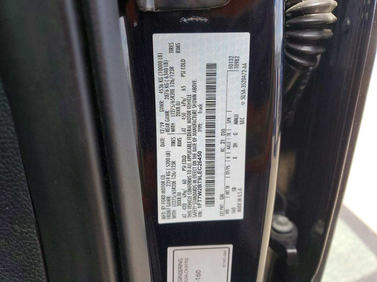 2020 FORD F250 SUPER DUTY photo 12