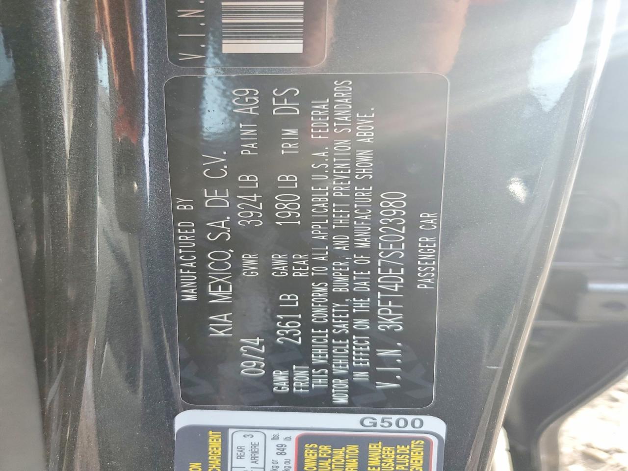 2025 KIA K4 LXS photo 12