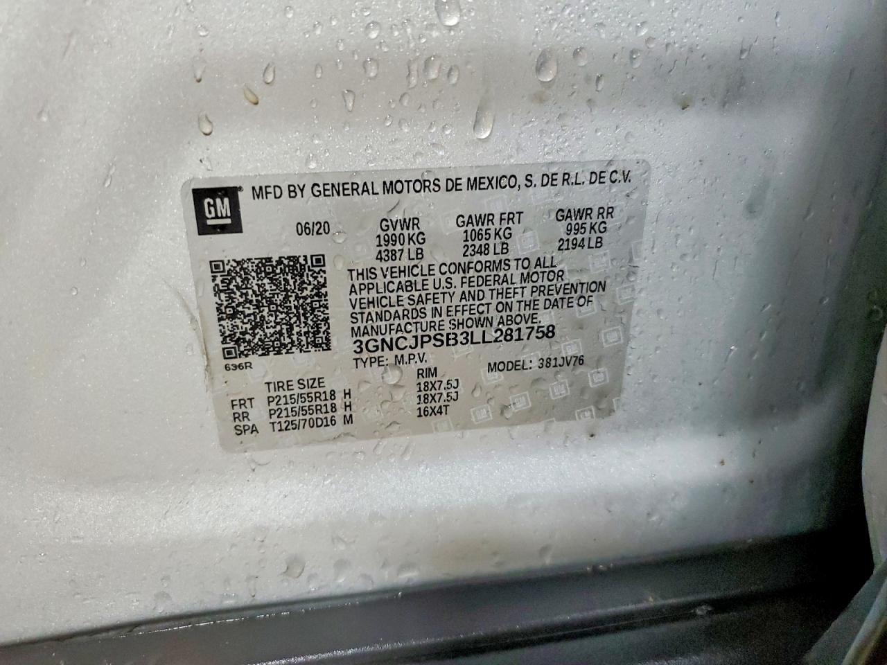 2020 CHEVROLET TRAX 1LT photo 37