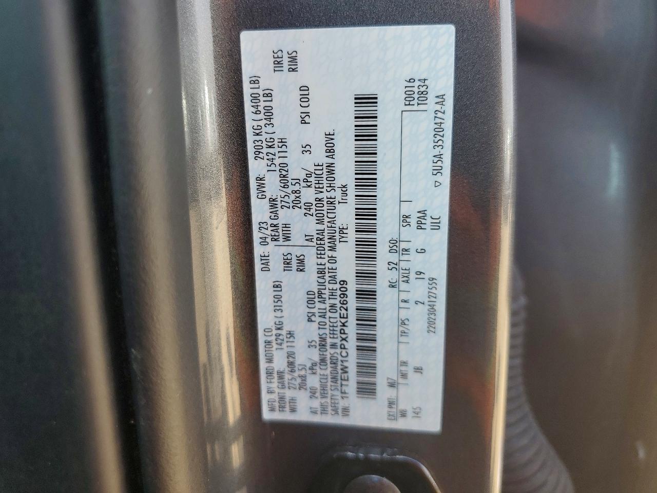 2023 FORD F150 SUPERCREW photo 37