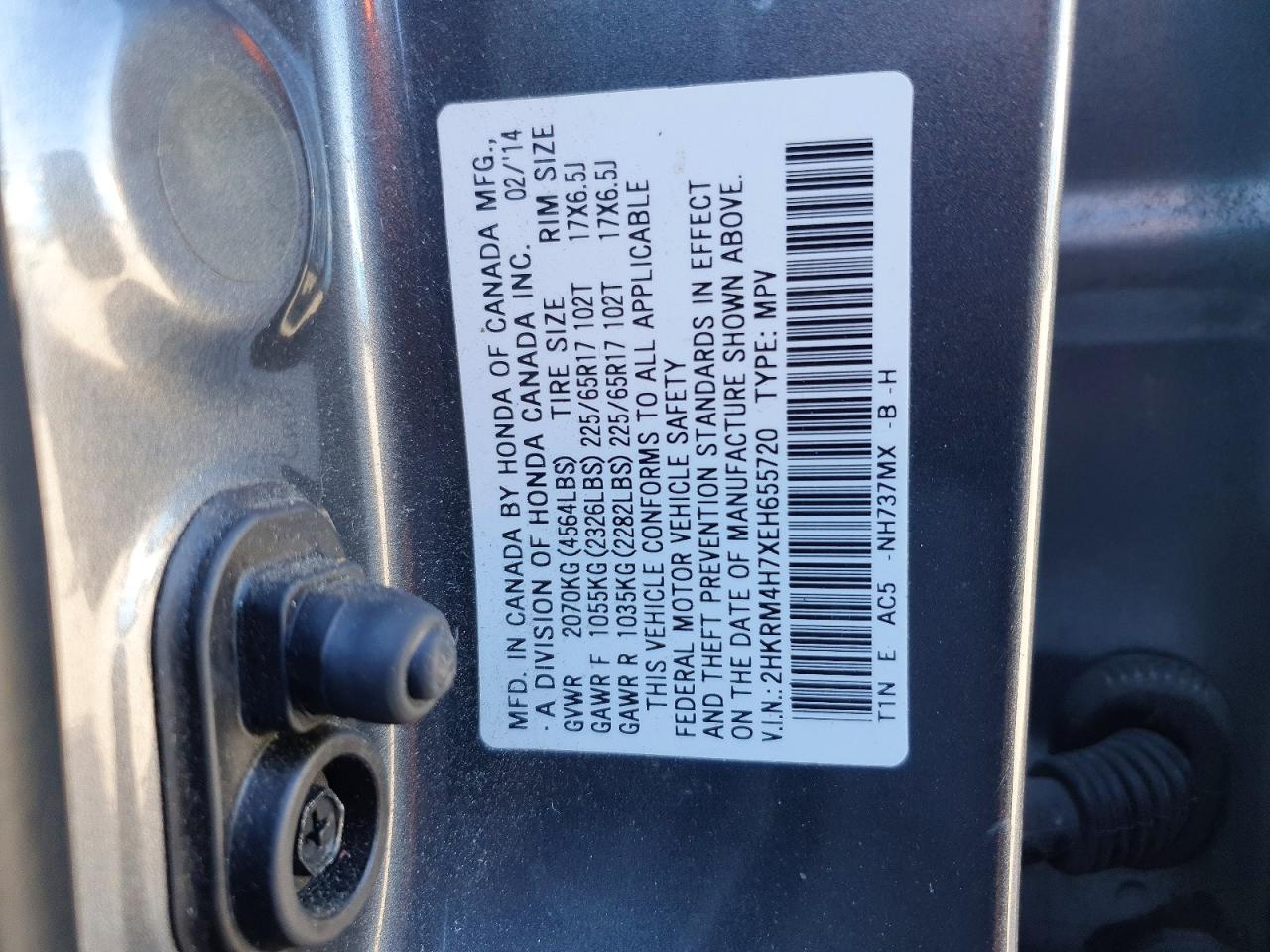 2014 HONDA CR-V EXL photo 37