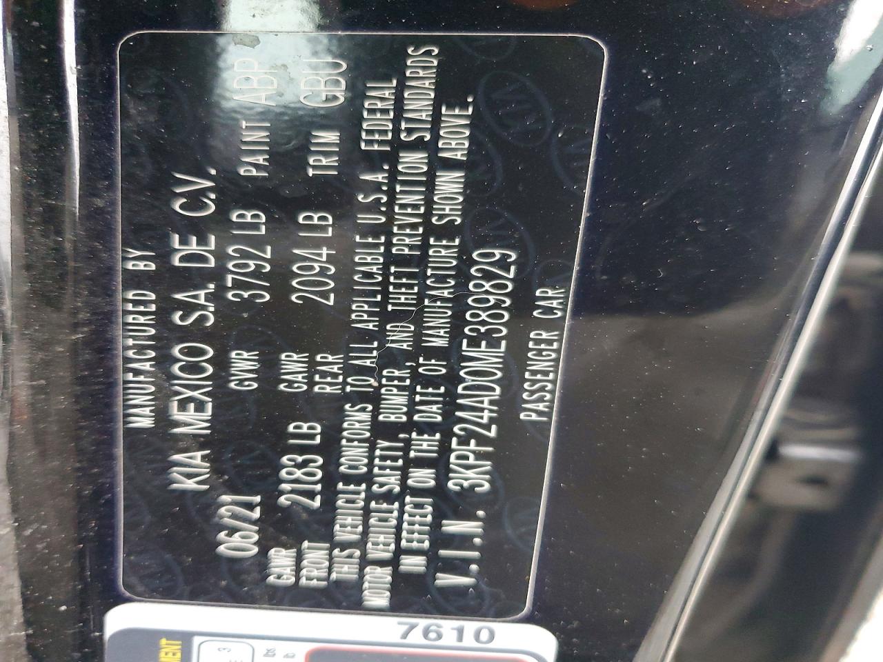 2021 KIA FORTE photo 12