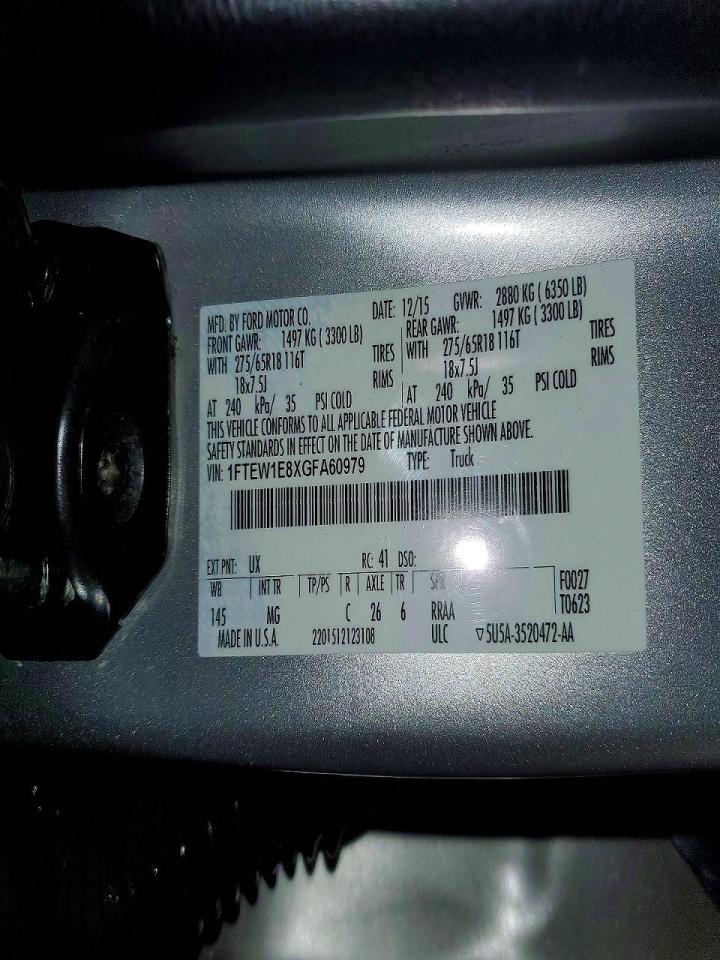 2016 FORD F150 SUPERCREW photo 37