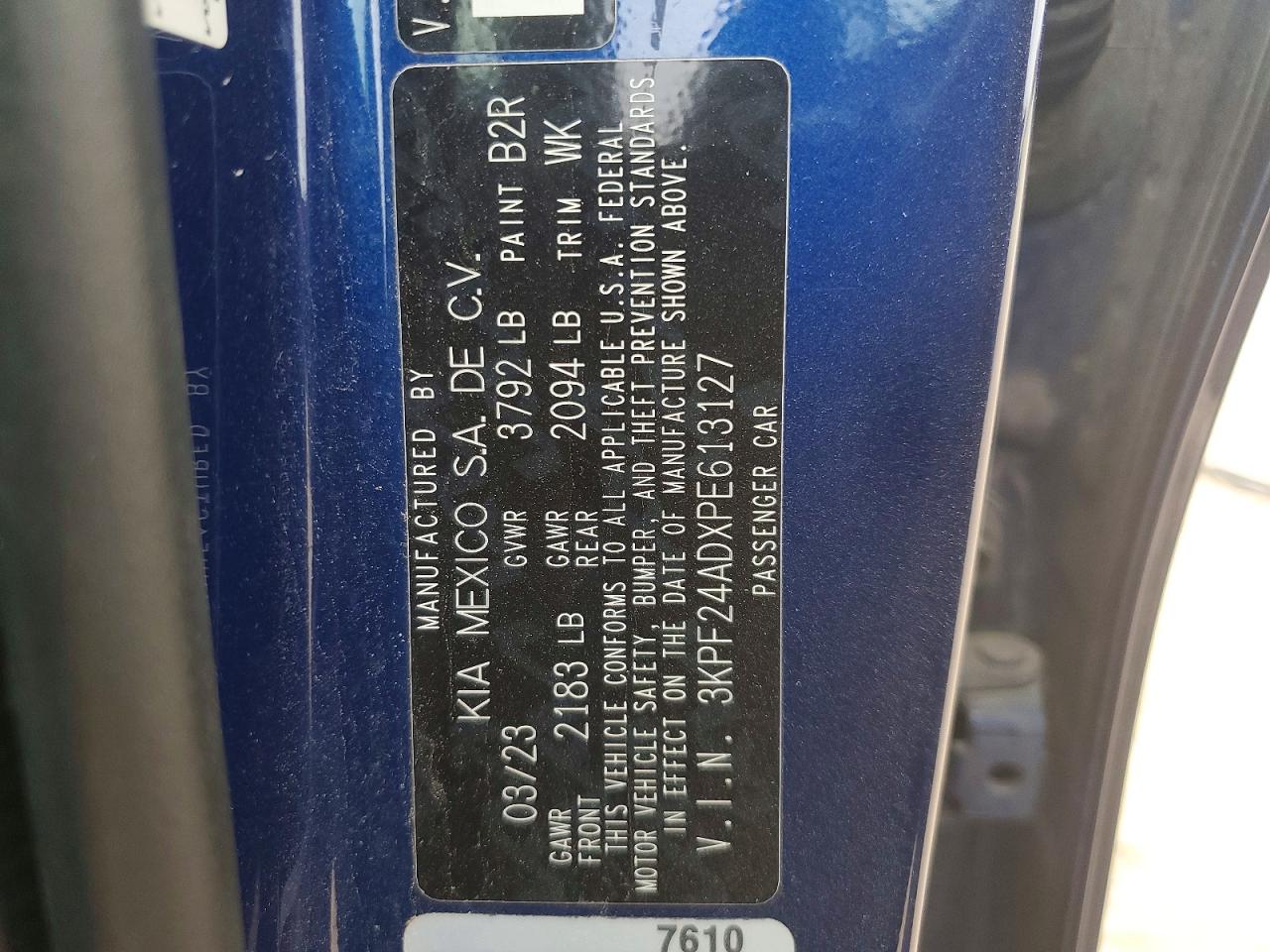 2023 KIA FORTE LX photo 25