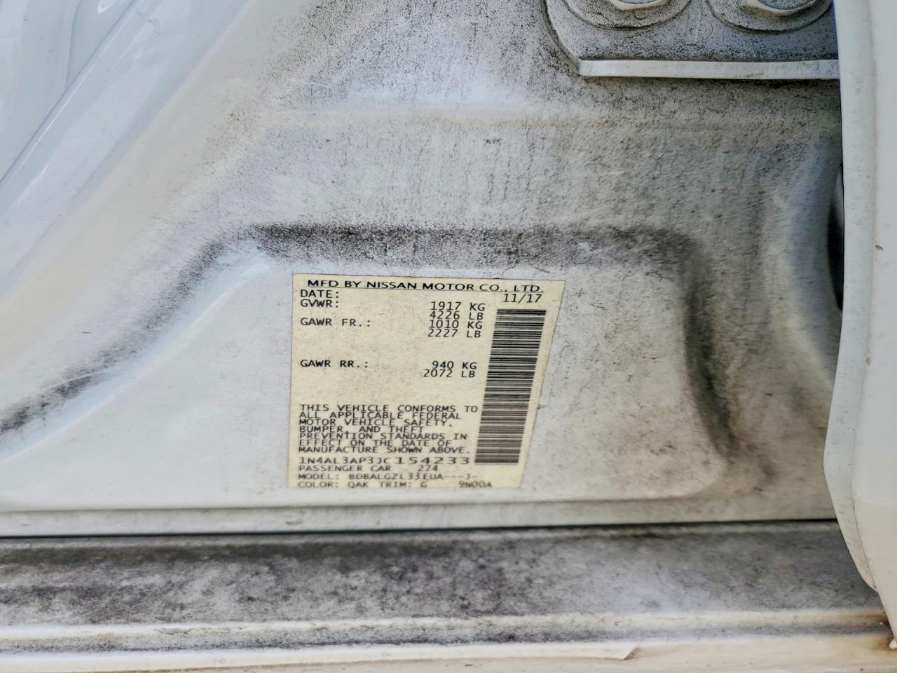 2018 NISSAN ALTIMA 2.5 photo 34