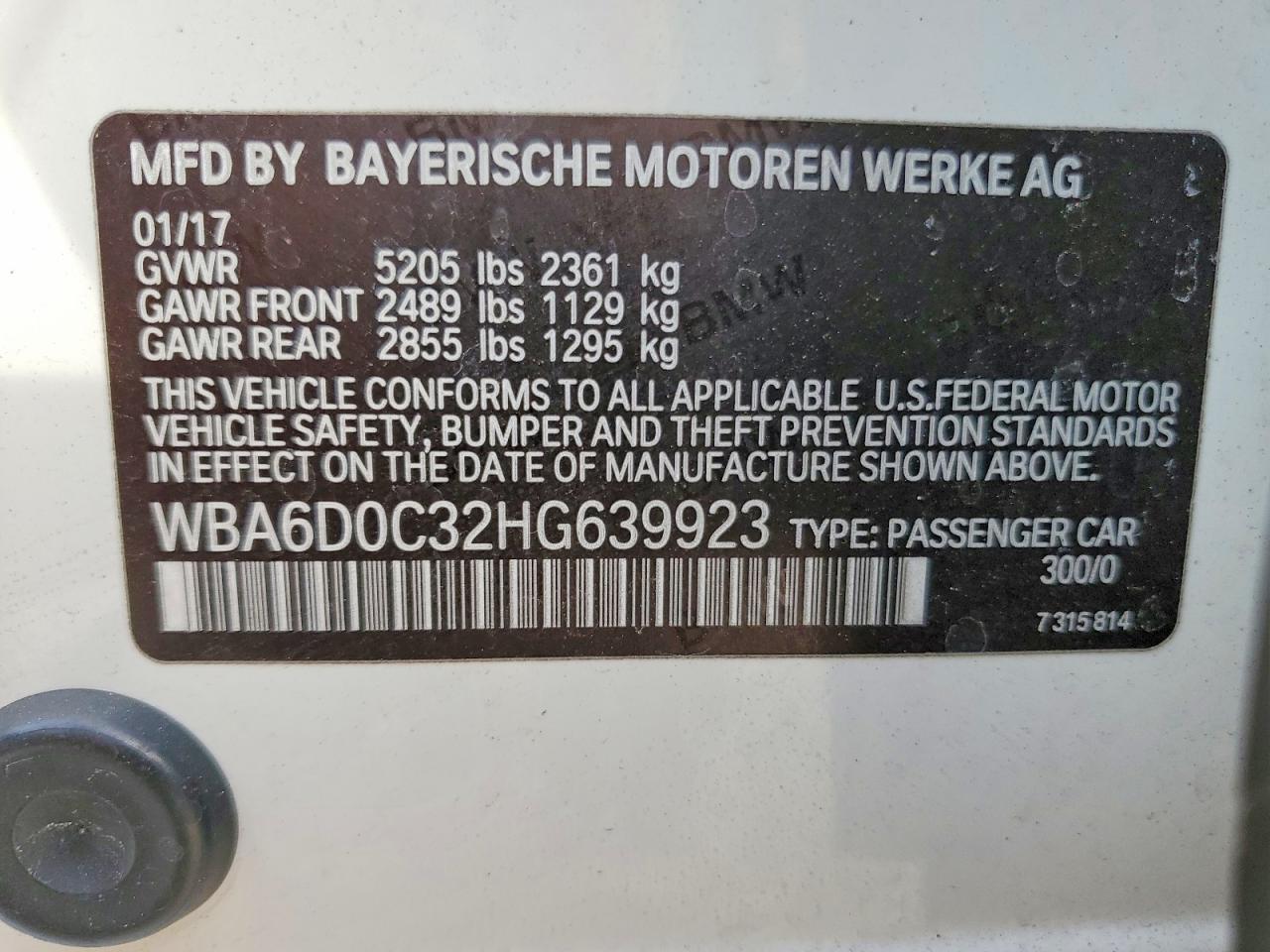2017 BMW 640 I GRAN COUPE photo 34