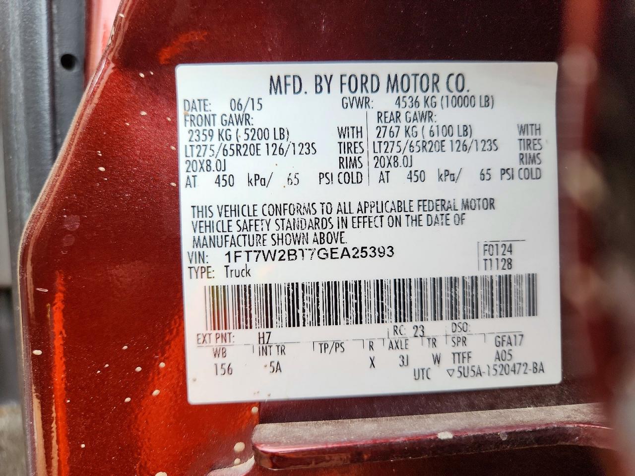 2016 FORD F250 SUPER DUTY photo 25