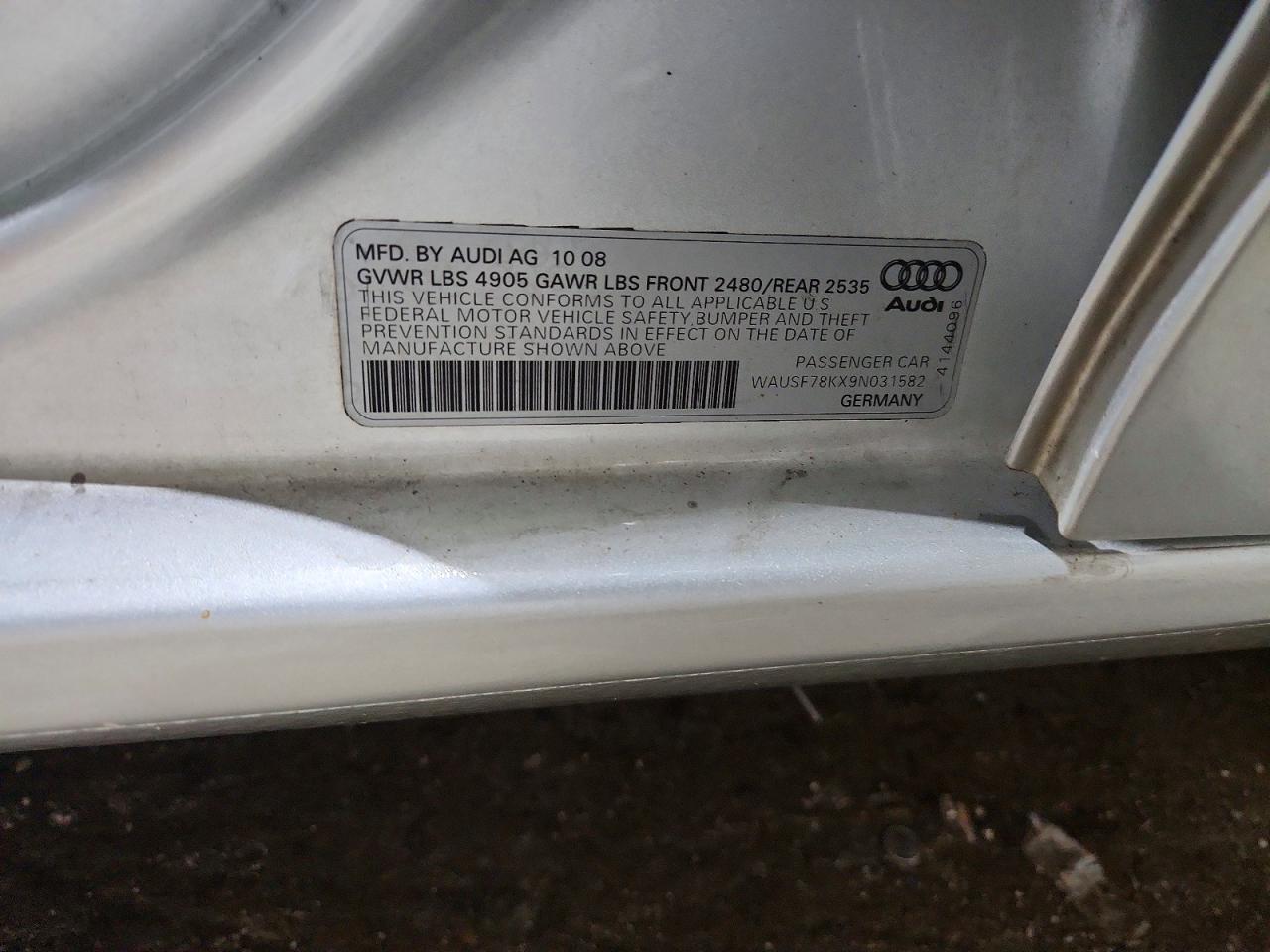 2009 AUDI A4 PREMIUM PLUS photo 23