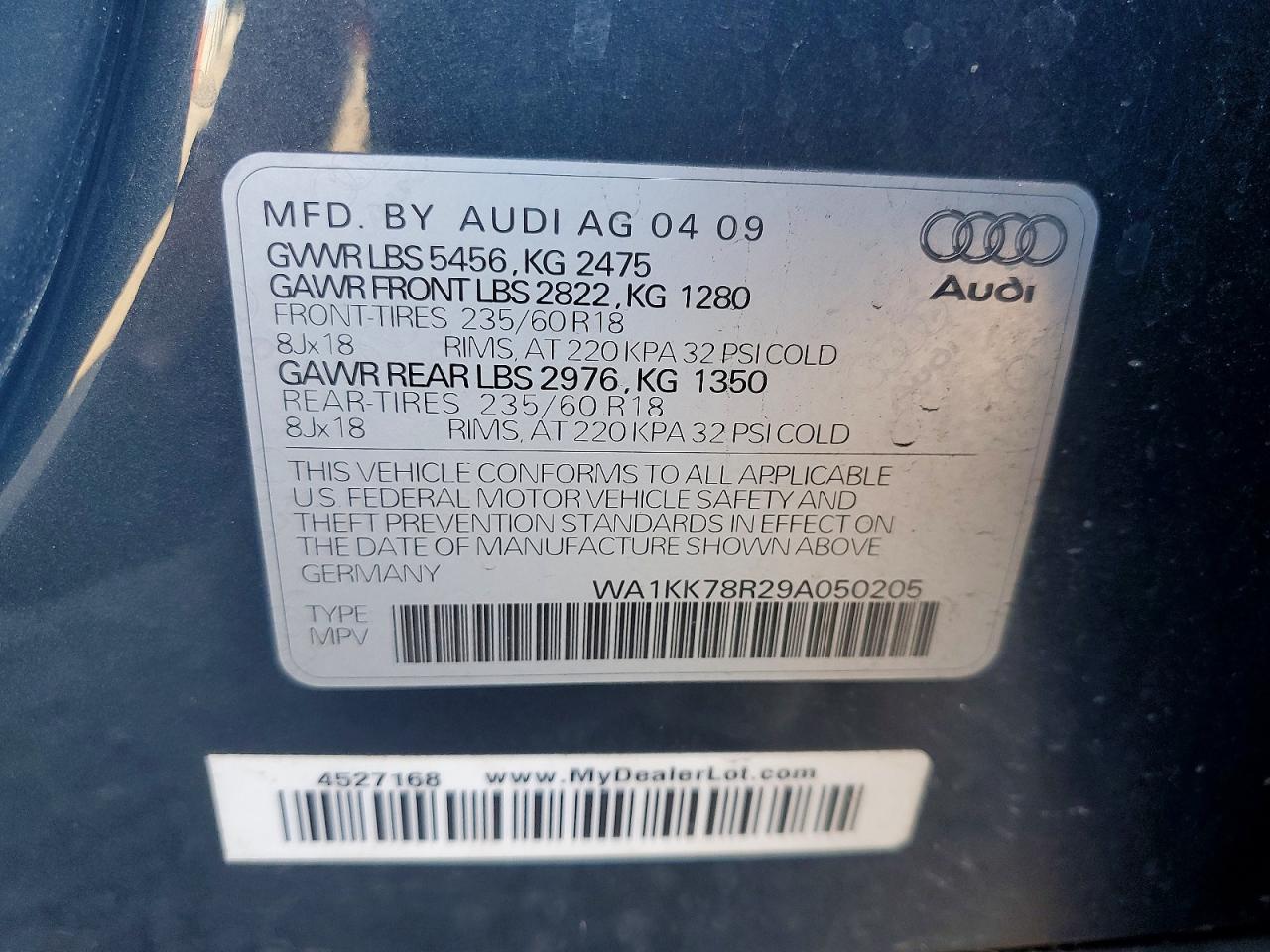 2009 AUDI Q5 3.2 photo 25