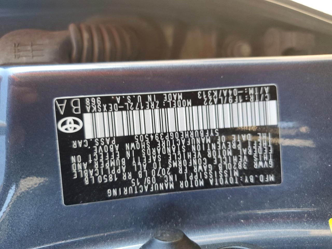 2016 TOYOTA COROLLA photo 23