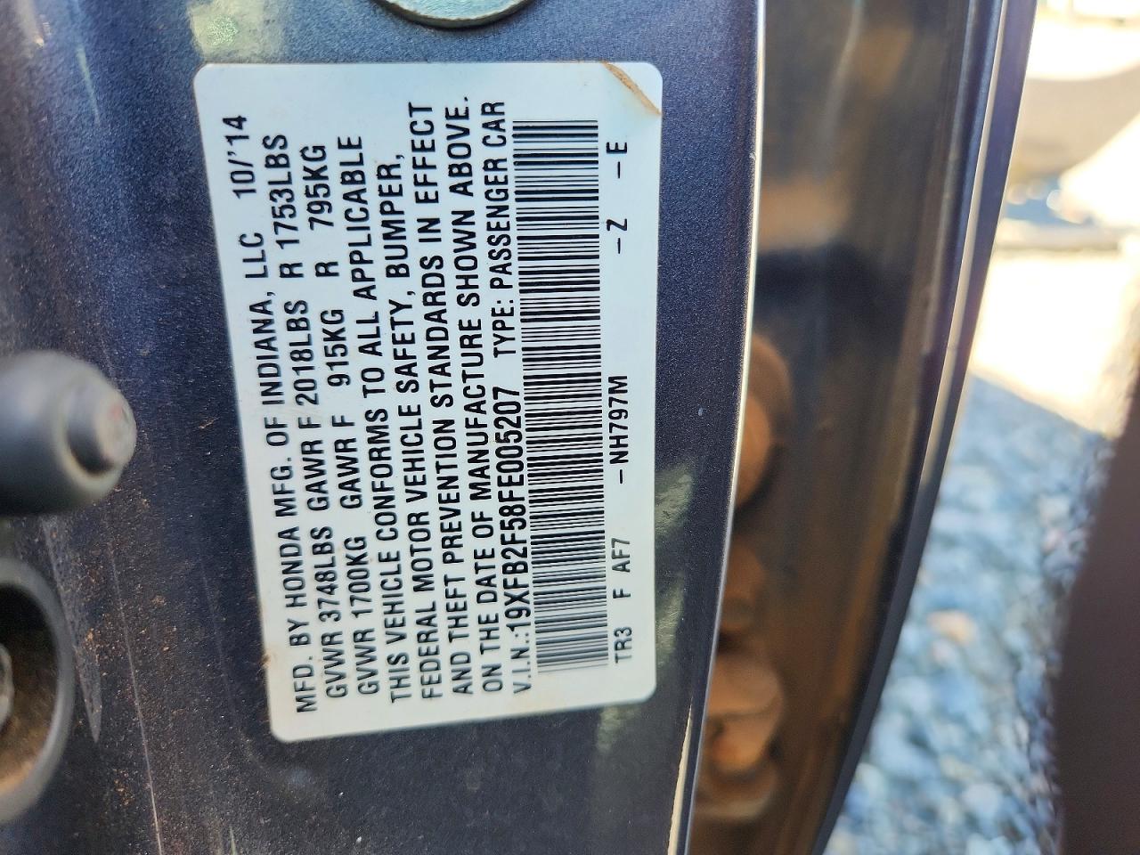 2015 HONDA CIVIC LX photo 25