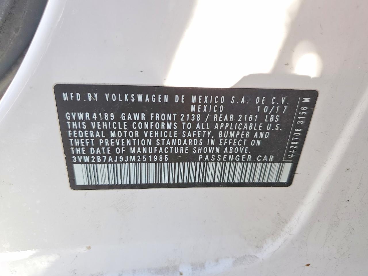 2018 VOLKSWAGEN JETTA S photo 34