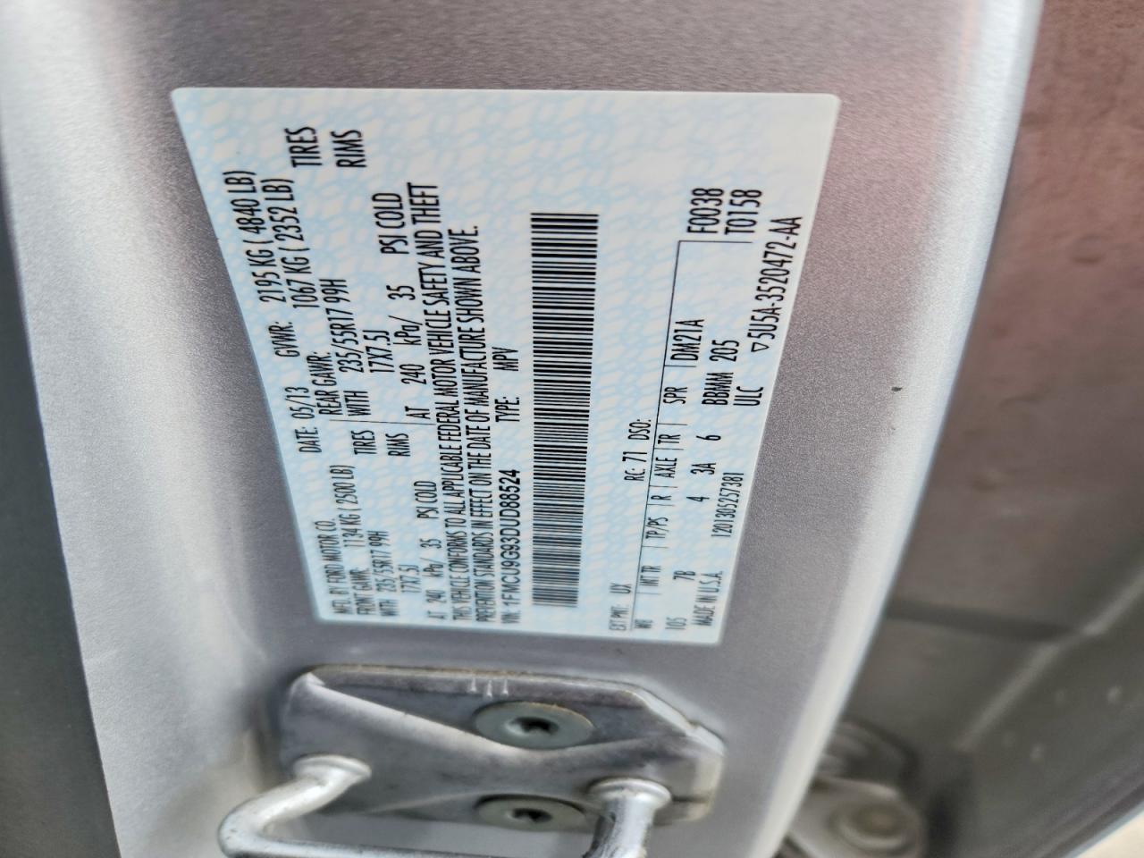 2013 FORD ESCAPE SE photo 25