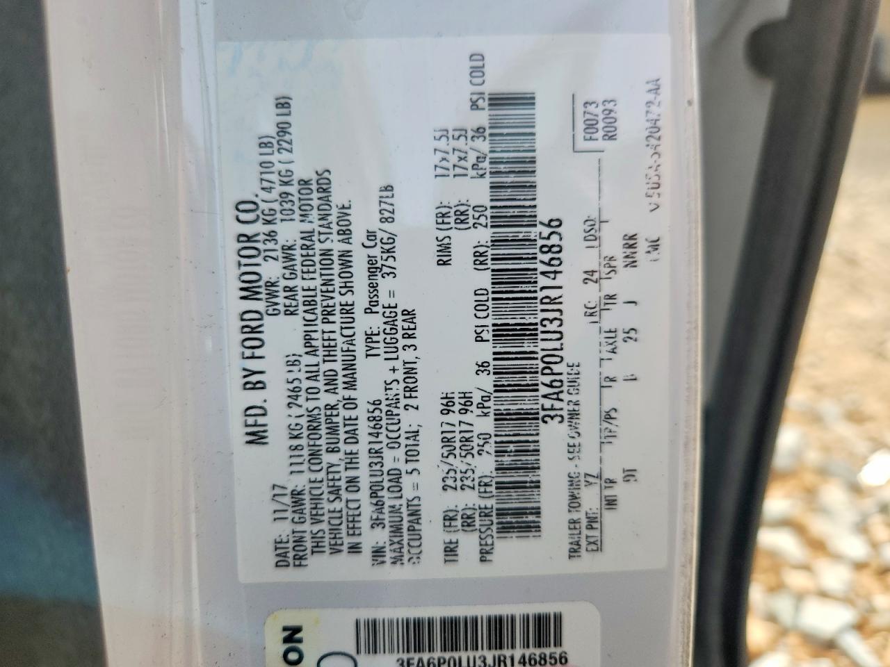 2018 FORD FUSION SE HYBRID photo 37