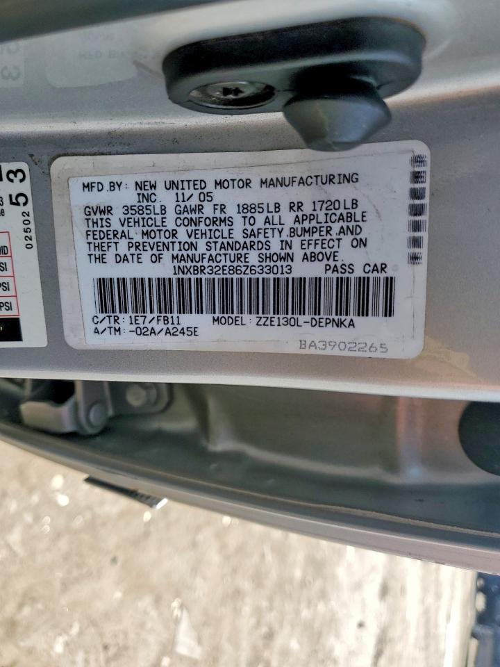 2006 TOYOTA COROLLA LE photo 23