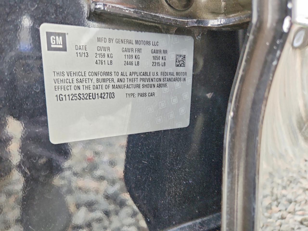 2014 CHEVROLET IMPALA LT photo 12