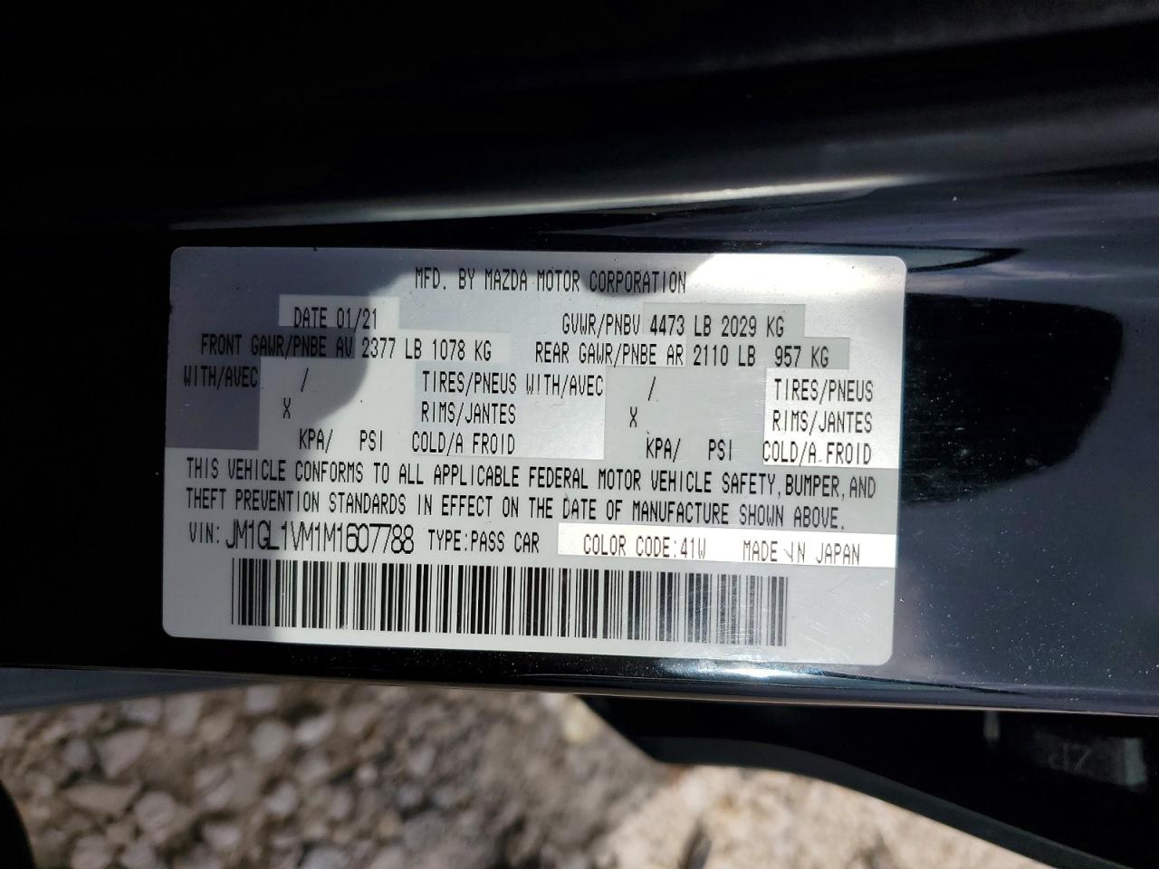 2021 MAZDA 6 TOURING photo 12