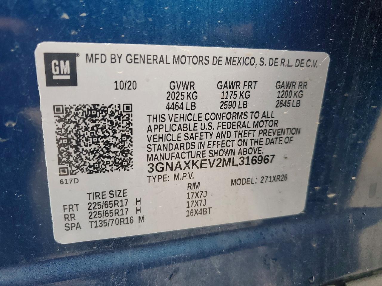 2021 CHEVROLET EQUINOX LT photo 25