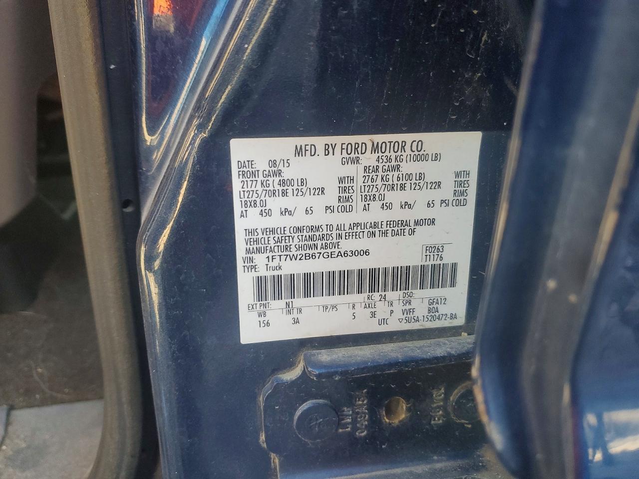 2016 FORD F250 SUPER DUTY photo 12
