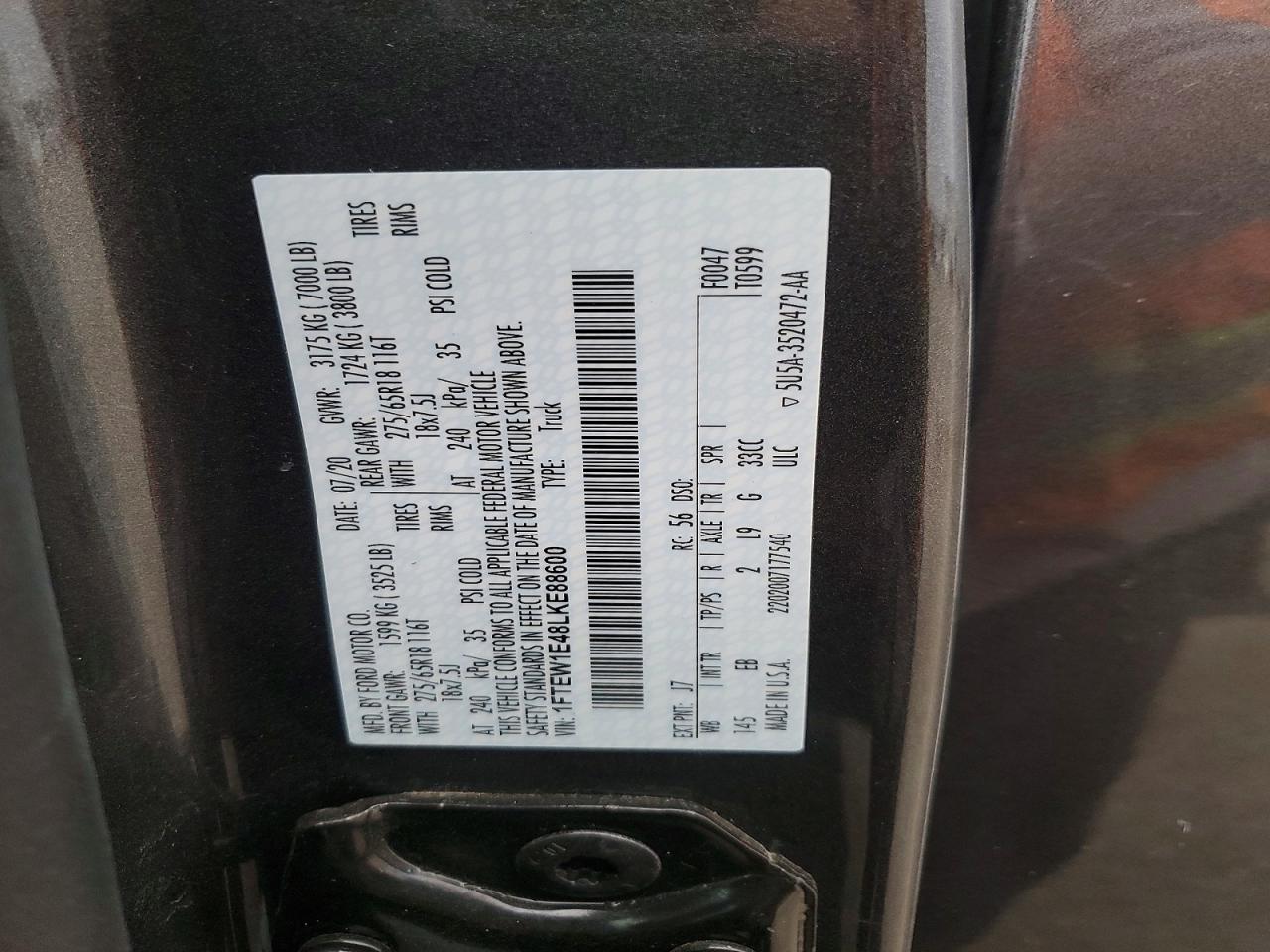 2020 FORD F150 SUPERCREW photo 34