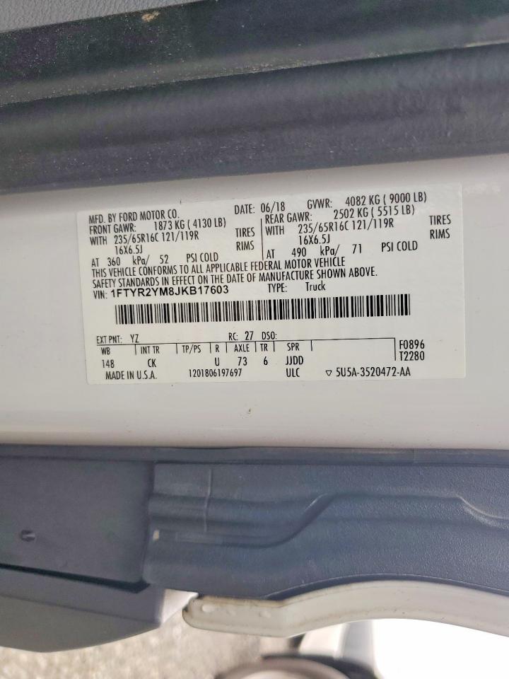 2018 FORD TRANSIT 250 DELIVERY VAN photo 13