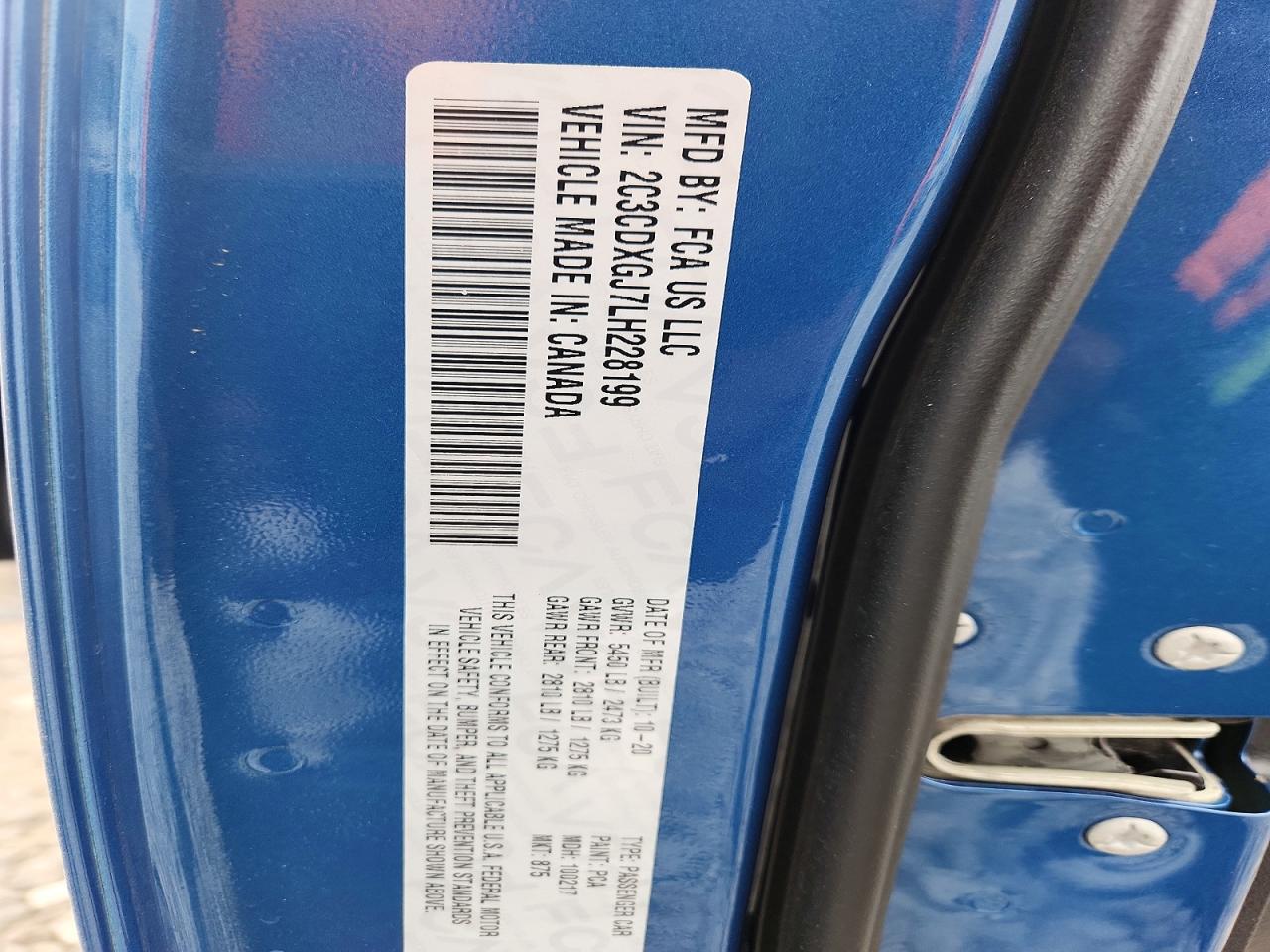 2020 DODGE CHARGER SCAT PACK photo 12